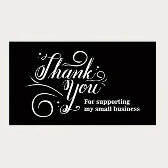 FOR SELLERS Thank‎ you cards (50 pcs) 5 designs. Small Business. New. - Picture 1 of 4